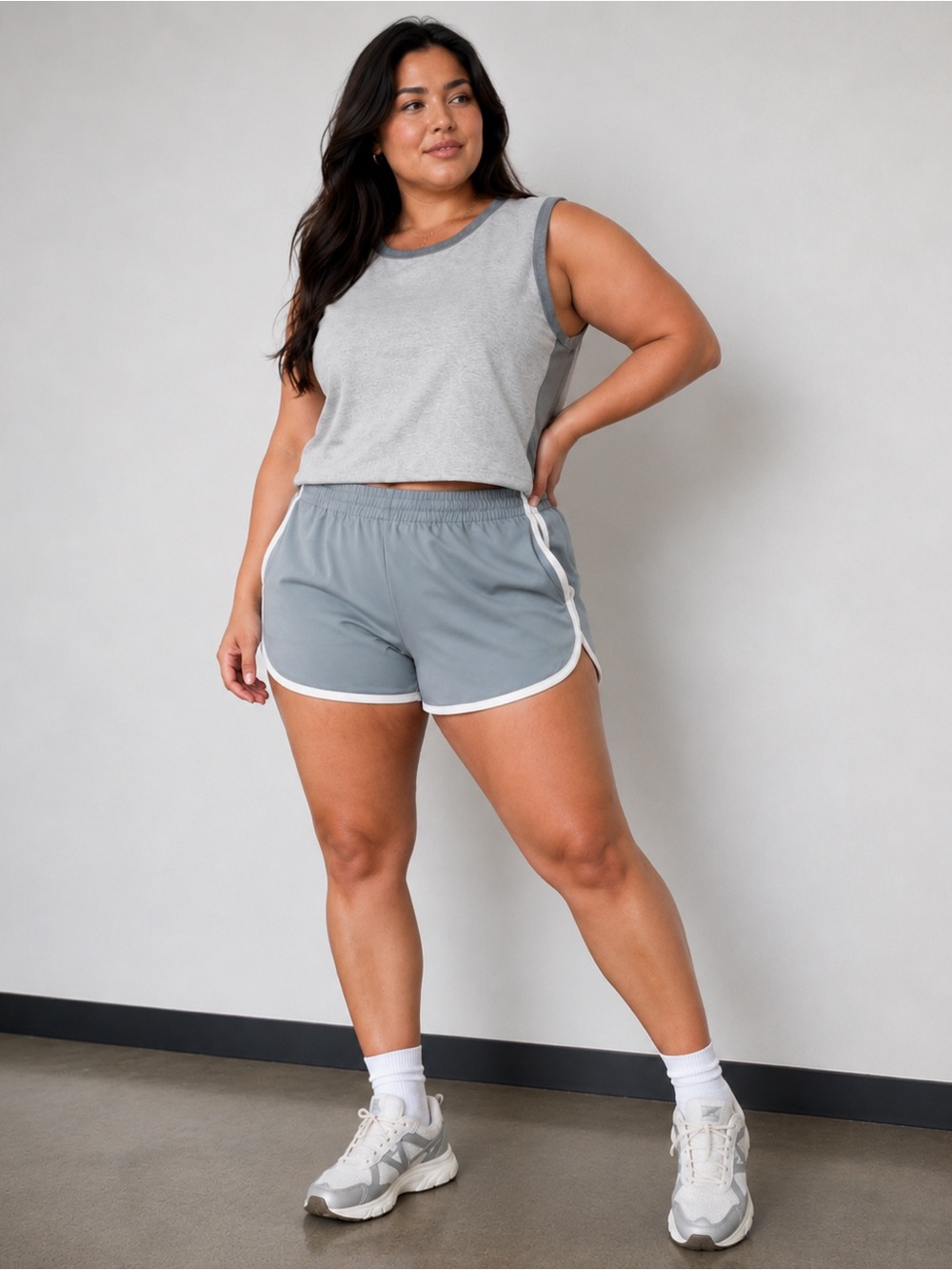 Skims Women's Track Short Color Pacific Sizes L